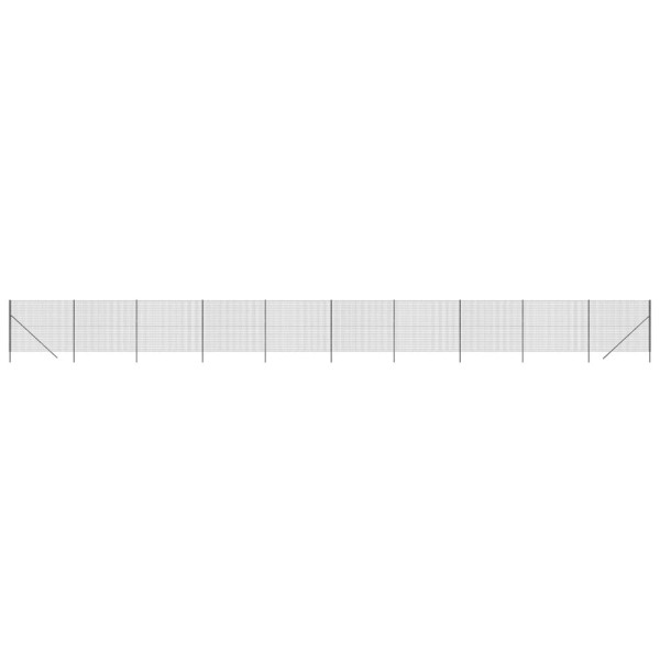 Siatka Ogrodzeniowa Ogrodzenie W Rolce Stal PVC 1,6x25 m Grafitowy 880513
