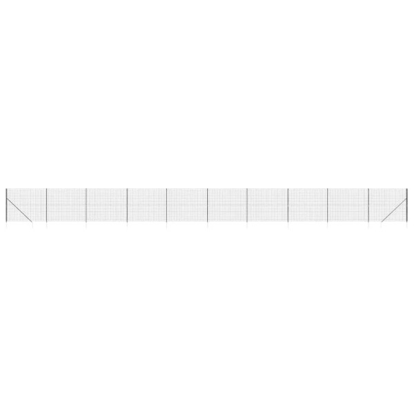 Siatka Ogrodzeniowa Ogrodzenie W Rolce Stal PVC 1,6x25 m Grafitowy 882271