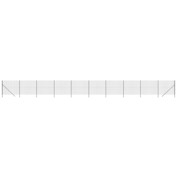 Siatka Ogrodzeniowa Ogrodzenie W Rolce Stal PVC 1,6x25 m Grafitowy 880487