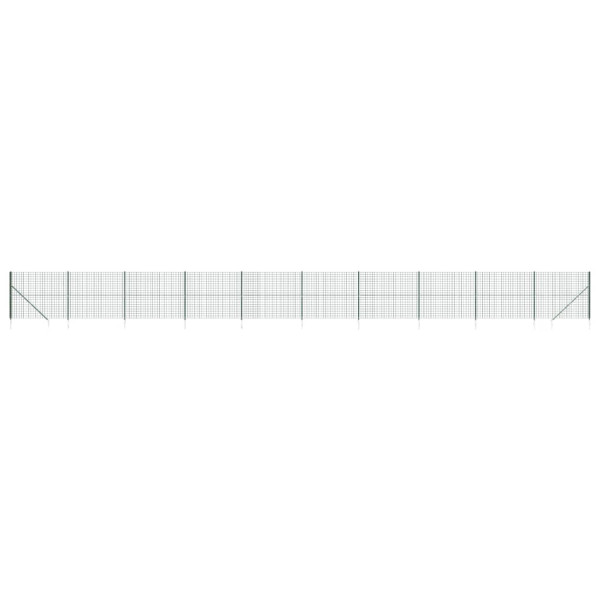 Siatka Ogrodzeniowa Ogrodzenie W Rolce Stal PVC 1,6x25 m Zielony 882249