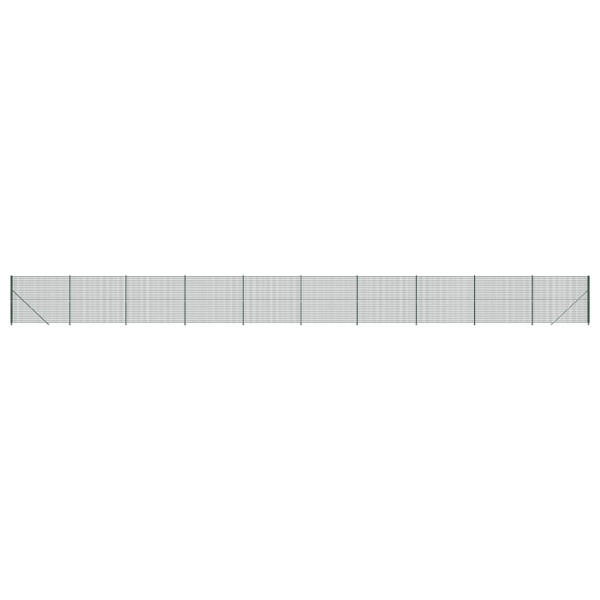 Siatka Ogrodzeniowa Ogrodzenie W Rolce Stal PVC 1,6x25 m Zielony 882253