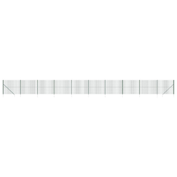 Siatka Ogrodzeniowa Ogrodzenie W Rolce Stal PVC 1,6x25 m Zielony 880555