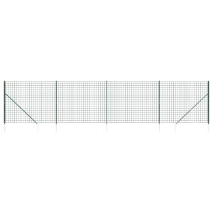 Siatka Ogrodzeniowa Ogrodzenie W Rolce Stal PVC 1,8×10 m Zielony 880563 Siatka Ogrodzeniowa Ogrodzenie W Rolce Stal PVC 1,8×10 m Zielony 880563
