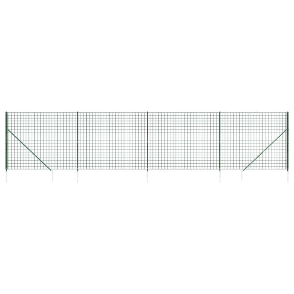 Siatka Ogrodzeniowa Ogrodzenie W Rolce Stal PVC 1,8x10 m Zielony 880563