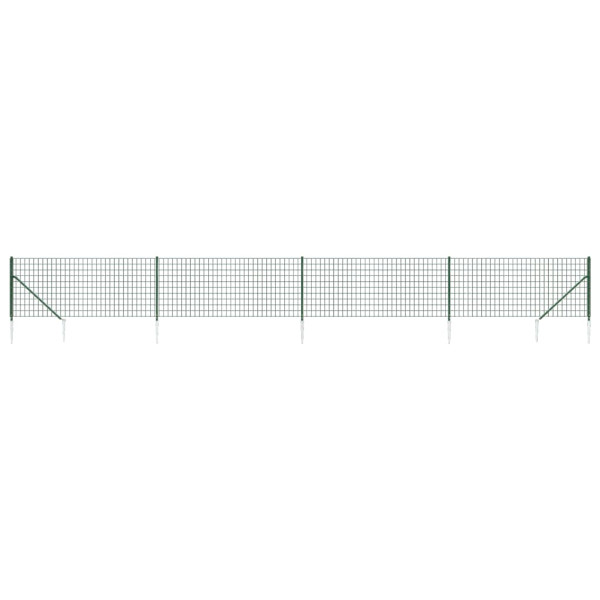 Siatka Ogrodzeniowa Ogrodzenie W Rolce Stal PVC 1x10 m Zielony 880553