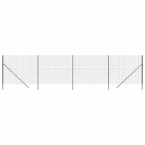 Siatka Ogrodzeniowa Ogrodzenie W Rolce Stal PVC 2,2×10 m Grafitowy 880551 Siatka Ogrodzeniowa Ogrodzenie W Rolce Stal PVC 2,2×10 m Grafitowy 880551