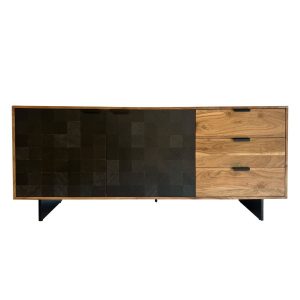 Sideboard z Drewna Akacjowego 175x76x40 cm Komoda z Efektem Kamienia 756148 Sideboard z Drewna Akacjowego 175x76x40 cm Komoda z Efektem Kamienia 756148