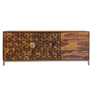 Sideboard z Drewna Sheesham 180 cm Komoda 2 Drzwi 3 Szuflady Nowoczesny 756184 Sideboard z Drewna Sheesham 180 cm Komoda 2 Drzwi 3 Szuflady Nowoczesny 756184