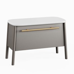 Siedzisko łazienkowe ze schowkiem DUKLA 68 cm szary półmat 823514 Siedzisko łazienkowe ze schowkiem DUKLA 68 cm szary półmat 823514