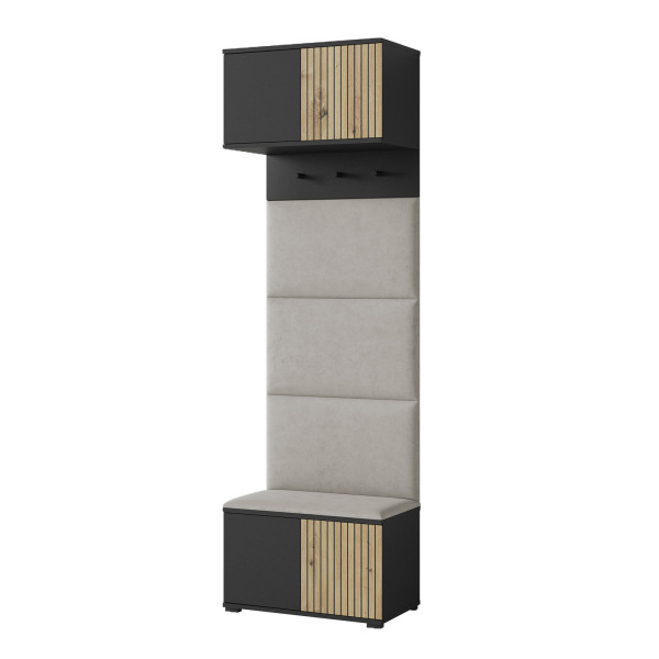 Siedzisko z lamelami Rosario 5 Trinity 01 czarny artisan 342084