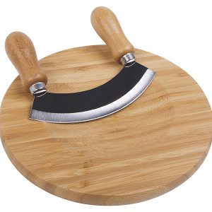 Siekacz do ziół z deską Tao Bambus 20 cm 28729 Siekacz do ziół z deską Tao Bambus 20 cm 28729