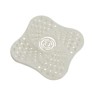 Silikonowe sitko do umywalki/zlewu białe 13×13 cm 593873