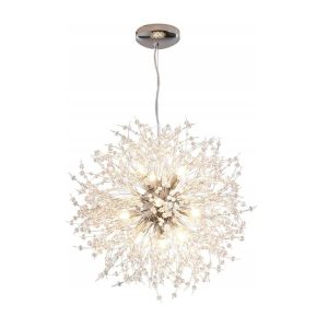 Silver Deluxe Lampa wisząca Żyrandol Glamour Silver 12 356839