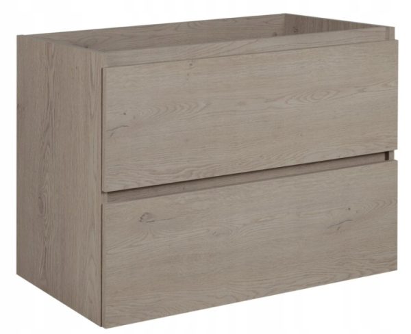 SIMPLE szafka łazienkowa pod umywalkę 80 cm dąb ciemny 382279