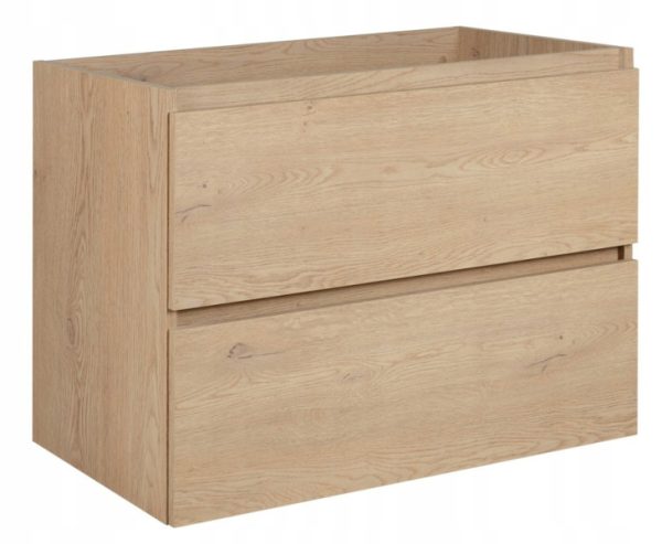 SIMPLE szafka łazienkowa pod umywalkę 80 cm dąb jasny 382281