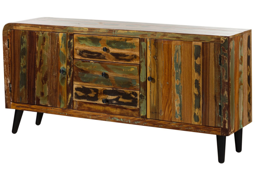 SIXTIES Komoda #110 Drewno z odzysku lakierowane + metal 414875