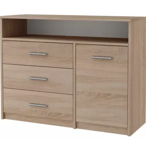 Skandynawska komoda do salonu dąb sonoma – Sarvro 692268 Skandynawska komoda do salonu dąb sonoma – Sarvro 692268