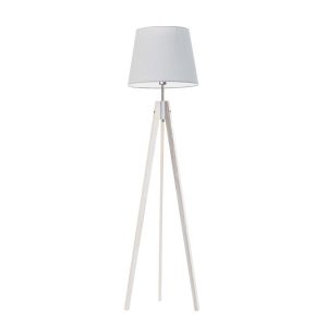 Skandynawska lampa podłogowa ARUBA trójnóg Biały/ Jasny Szary 922315