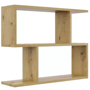 Skandynawska półka na ścianę w kolorze dąb artisan – Rireon 116035 Skandynawska półka na ścianę w kolorze dąb artisan – Rireon 116035