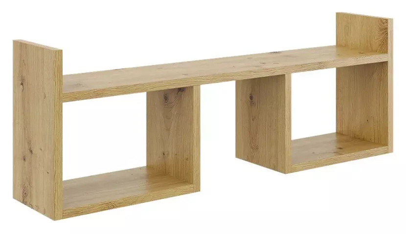 Skandynawska półka ścienna w kolorze dąb artisan - Luvon 292960