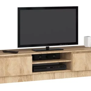 Skandynawska szafka pod telewizor dąb sonoma – Joero 692498 Skandynawska szafka pod telewizor dąb sonoma – Joero 692498