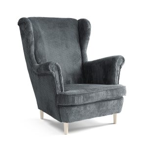 Skandynawski fotel uszak Lottie sztruks Poso 60 642341 Skandynawski fotel uszak Lottie sztruks Poso 60 642341