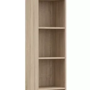 Skandynawski otwarty regał biurowy dąb sonoma – Zyeno 224688 Skandynawski otwarty regał biurowy dąb sonoma – Zyeno 224688