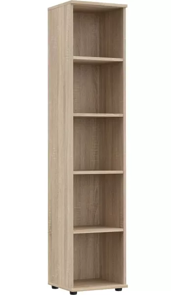 Skandynawski otwarty regał biurowy dąb sonoma - Zyeno 224688