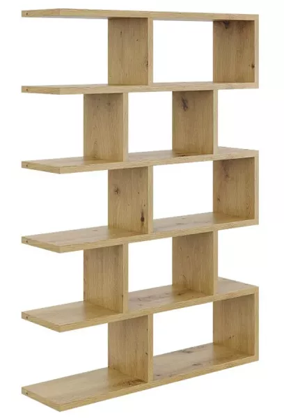Skandynawski regał w kolorze dąb artisan wiszący lub stojący - Zynix 298150