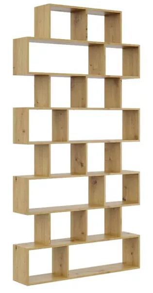 Skandynawski regał wiszący lub stojący w kolorze dąb artisan - Avvian 292980