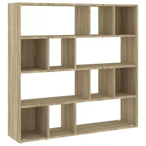Skandynawski regał z 12 półkami dąb sonoma – Rieno 602369 Skandynawski regał z 12 półkami dąb sonoma – Rieno 602369