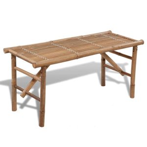 Składana ławka ogrodowa, 118 cm, bambusowa 562837 Składana ławka ogrodowa, 118 cm, bambusowa 562837