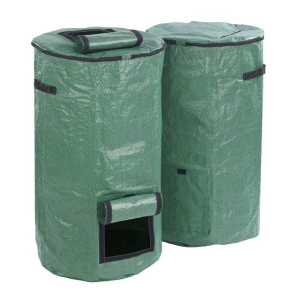 Składane kompostowniki ogrodowe, 2 x 125 l 222774