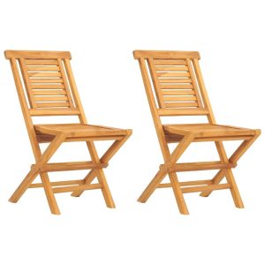 Składane krzesła ogrodowe, 2 szt., 47x63x90 cm, drewno tekowe 668066 Składane krzesła ogrodowe, 2 szt., 47x63x90 cm, drewno tekowe 668066