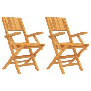 Składane krzesła ogrodowe, 2 szt., 55x61x90 cm, drewno tekowe 669533 Składane krzesła ogrodowe, 2 szt., 55x61x90 cm, drewno tekowe 669533