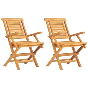 Składane krzesła ogrodowe, 2 szt., 56x63x90 cm, drewno tekowe 668166 Składane krzesła ogrodowe, 2 szt., 56x63x90 cm, drewno tekowe 668166