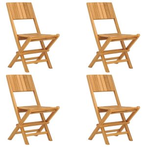 Składane krzesła ogrodowe, 4 szt., 47x61x90 cm, drewno tekowe 669499 Składane krzesła ogrodowe, 4 szt., 47x61x90 cm, drewno tekowe 669499