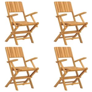 Składane krzesła ogrodowe, 4 szt., 55x61x90 cm, drewno tekowe 669480 Składane krzesła ogrodowe, 4 szt., 55x61x90 cm, drewno tekowe 669480