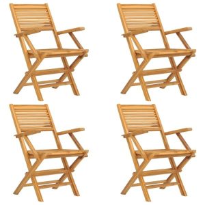 Składane krzesła ogrodowe, 4 szt., 55x62x90 cm, drewno tekowe 669441 Składane krzesła ogrodowe, 4 szt., 55x62x90 cm, drewno tekowe 669441