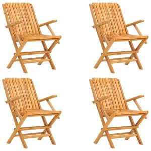 Składane krzesła ogrodowe, 4 szt., 61x67x90 cm, drewno tekowe 669408 Składane krzesła ogrodowe, 4 szt., 61x67x90 cm, drewno tekowe 669408
