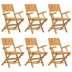 Składane krzesła ogrodowe, 6 szt., 55x61x90 cm, drewno tekowe 669469 Składane krzesła ogrodowe, 6 szt., 55x61x90 cm, drewno tekowe 669469