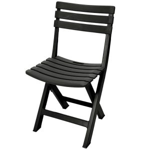 Składane krzesło ogrodowe antracytowe z polipropylenu PP 77 cm 1023419 Składane krzesło ogrodowe antracytowe z polipropylenu PP 77 cm 1023419