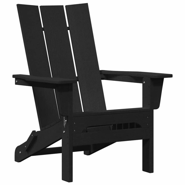 Składany fotel Adirondack Czarny 80,5 x 74,5 x 92 cm HDPE 936321