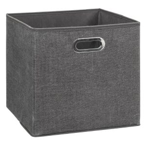 Składany kosz tekstylny do przechowywania 31×31 cm ciemnoszary z uchwytem 1036202 Składany kosz tekstylny do przechowywania 31×31 cm ciemnoszary z uchwytem 1036202