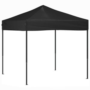 Składany namiot imprezowy, czarny, 2×2 m 617254 Składany namiot imprezowy, czarny, 2×2 m 617254