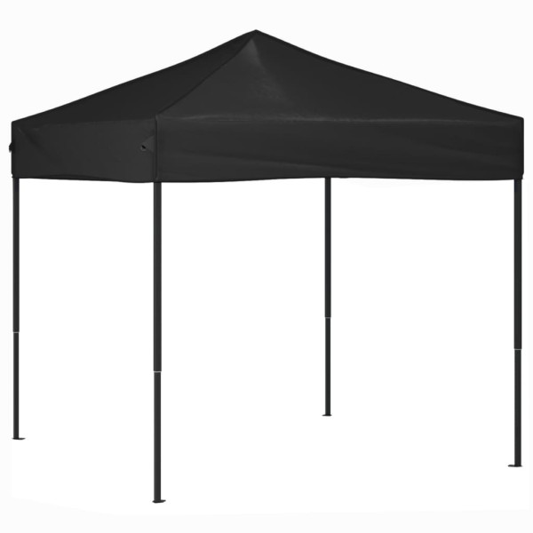 Składany namiot imprezowy, czarny, 2x2 m 617254
