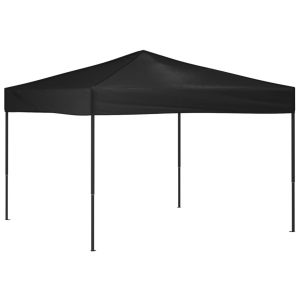 Składany namiot imprezowy, czarny, 3×3 m 617161 Składany namiot imprezowy, czarny, 3×3 m 617161