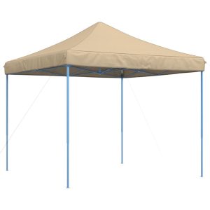 Składany namiot imprezowy typu pop-up, beżowy, 292x292x315 cm 617474 Składany namiot imprezowy typu pop-up, beżowy, 292x292x315 cm 617474