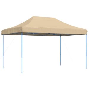 Składany namiot imprezowy typu pop-up, beżowy, 440x292x315 cm 617459 Składany namiot imprezowy typu pop-up, beżowy, 440x292x315 cm 617459