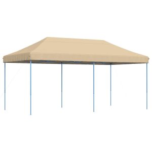 Składany namiot imprezowy typu pop-up, beżowy, 580x292x315 cm 617523 Składany namiot imprezowy typu pop-up, beżowy, 580x292x315 cm 617523